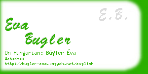 eva bugler business card