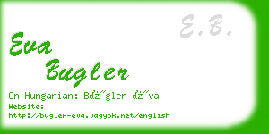 eva bugler business card